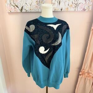 Vintage 80s Extravaganza Abstract Sweatshirt – Made in Hong Kong